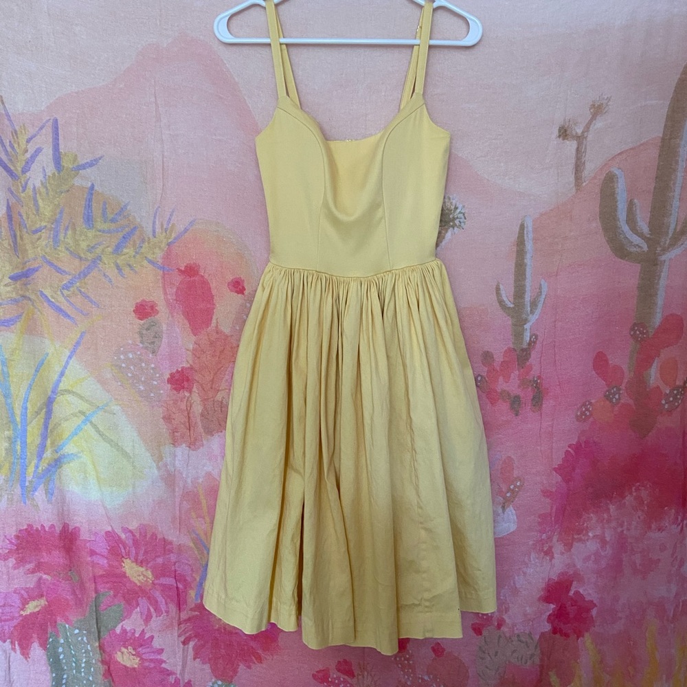 PinUp Couture Yellow Jenny Swing Dress